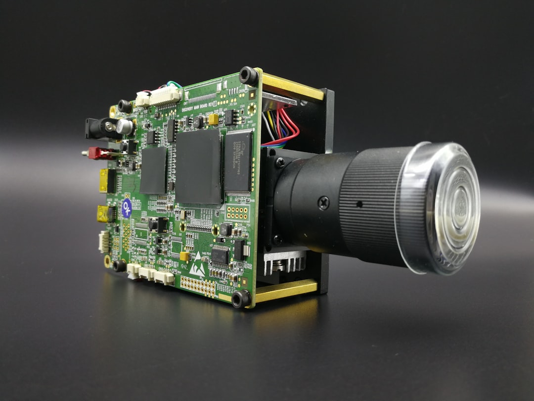 a green and black electronic device