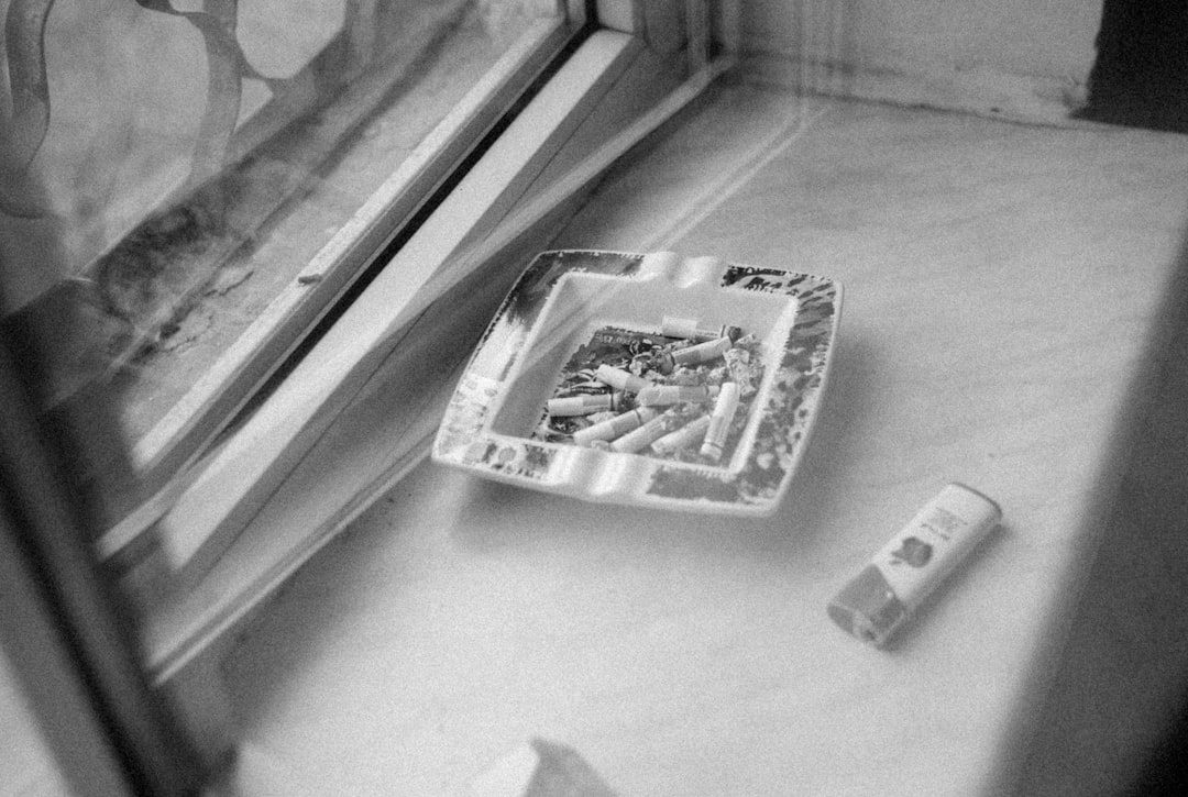 a broken glass on a table